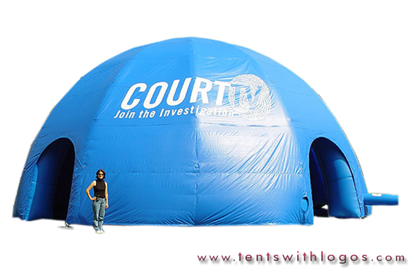 Inflatable Dome Tent - CourtTV